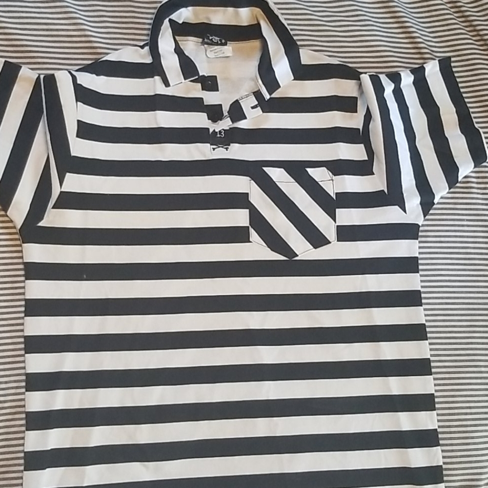 Striped polo shirt